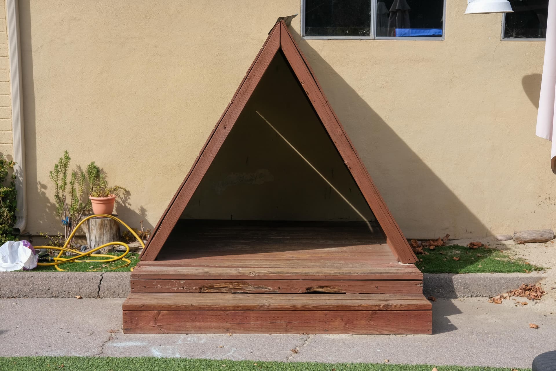 The wooden playhouse